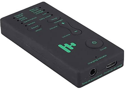 Voice Changer, Stimmenverzerrer Gerät, 300MA 3.7VLive Broadcast Soundkarte für Handy PC Scream Voice Changer Stimmverzerrer Soundmaschine Lustig für Voice Changer für