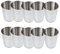 Lot de 10 gobelets réutilisables en acier inoxydable, 30/180/320 ml, pour le camping, la randonnée, les activités en plein air, l'intérieur - 180 ml