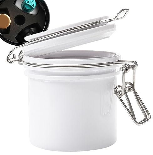 Veeteah Lash Glue Storage Container | Eyelash Extension Glue Holder Jar - Portable Air Tight Lock Container for Lash Glue, Eyelash Extension Supplies for Women