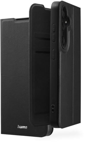 Hama Handyhülle für Samsung Galaxy S24 (Handytasche, Etui mit Kartenfach, Standfunktion, zum Aufstellen, extra Schutz von Display und Kamera, Magnet, Klapphülle, weich) schwarz