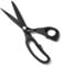 Damita Stoffschere, Schneiderschere mit robuste Schere, schwarze Titanbeschichtung, hochwertige geschmiedete mit TPR-Griffen für Homeoffice, Künstler und Schneider 21.6 cm (1 Stück)