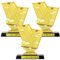 Sieral 3 Stück 5,5 Zoll Cornhole Trophy Cornhole Turnier Award Cornhole Winner Award Preis Geschenk für Turniere Schule Match Sport Wettkampf Teams