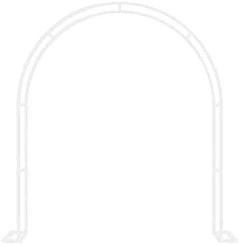 Metall-Gartenlaube, Hochzeitsbogen, Torbogen, Spalier mit Sockel für Verschiedene Kletterpflanzen, Rosen, Ranken, Brautparty-Dekoration, Pergola-Dauben, 120 x 220 cm, 140 x 230 cm, 200 x 23