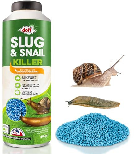 Doff Slug and Snail Killer Pellets Garden Slug Repellent Pet Friendly Organic 800g
