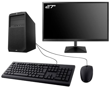 PC HP Workstation Z2 G4 Tour Ecran 27 Intel I7-8700 RAM 64Go SSD 2To W11 WiFi (Reconditionné)