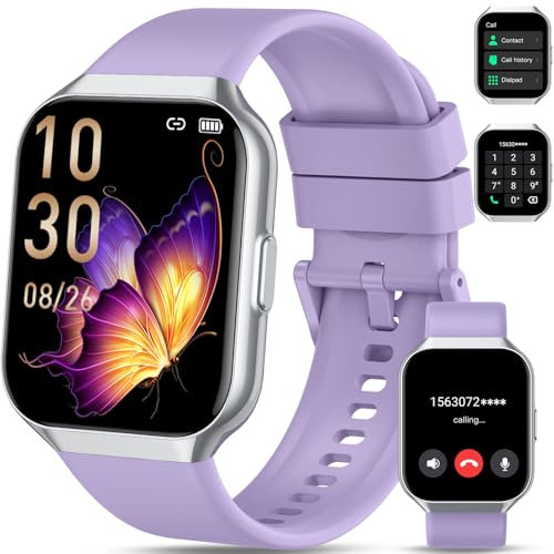 QCOQ Smartwatch Uomo Donna, 1.96 Orologio Fitness con Effettua o Risposta Chiamate, 110+ Sportive Smart Watch, Contapassi/Cronometro/Cardiofrequenzimetro, Impermeabil IP68 Smart Watch per Android/iOS