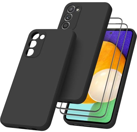 Vancle für Samsung Galaxy S20 FE Hülle mit 2 Stück Panzerglas, Dünne Silikon Handyhülle für Samsung Galaxy S20 FE 5G/4G 6,5 Schutzhülle mit Stoßdämpfung und Weiches Faserfutter für S20 FE 5G Case