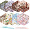 TYXHXTF 8 Sets 3D House Stickers, Miniatur Haus Sticker 3D, 3D Sticker Scene, Haus Aufkleber Machen Sie Ihren Eigenen, Relief Stress für Erwachsene und Kinder