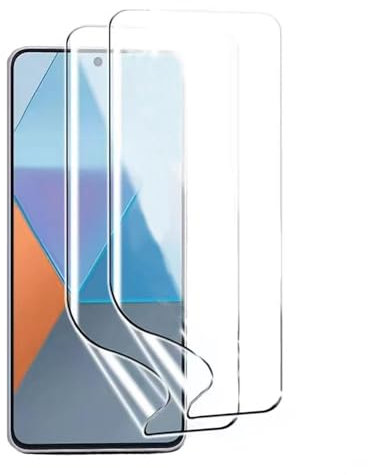 Acoweous Pellicola Protettiva Trasparente in Idrogel per Oppo Reno 6 Pro 5G, Protezione Dello Schermo Flessibile in TPU Morbido [Ultra Sottile] [Alta Sensibilità] 2 Pack