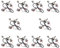 Wzxksoac 20X Guitar Wiring Harness Prewired Two Pickup 500K Pots 3-Way Toggle Switch Silver