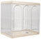 Warmhm Scatola Portacoppe Trasparente Acrilico Antipolvere con Design Due Strati per Vetrine Tazze e Organizzatore Versatile e Ufficio