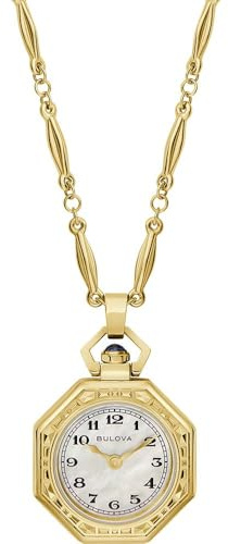 Bulova Damen Analog Quarz Armabanduhr Rubaiyat Pendant Necklace