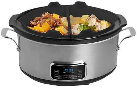 Wimnqie Schongarer Einsätze - Spülmaschinenfestes Küchenhilfsmittel | Wiederverwendbare Silikon Slow Cooker Trennwand - Für Familienfeiern Bankett Festliches Abendessen