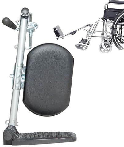Verstellbare Rollstuhl-Beinstütze Mit Hebefunktion – Universelle Fußstütze Mit Gepolsterten Wadenstützen, Einfach Zu Installieren Und Zu Reinigen, Strapazierfähiges Verbundmaterial(Right)