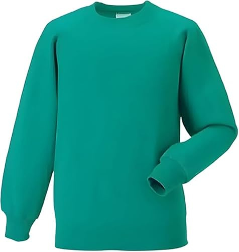 Unisex SweatShirt Boys Girls Fleece Jumper Classic Crew Neck Long Sleeve School Uniform Sweater