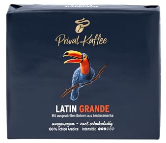Tchibo Privat Kaffee Latin Grande Filterkaffee, 500g (2x250g) gemahlene Kaffeebohnen, aromafrisch verpackt, zart-schokoladiger Geschmack