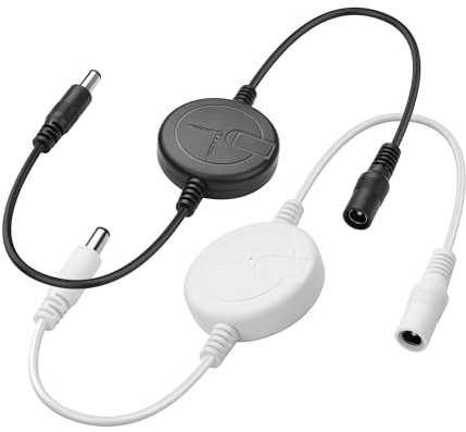 YACSEJAO 2Stück 72 Std 5,5 × 2,1 mm DC Router Automatisches Neustart Kabel | Router‑Rebooter,Verschleißfest und Biegefest,Für WLAN‑Repeater und Gigabit‑Switches, Automatisches Neustartkabel