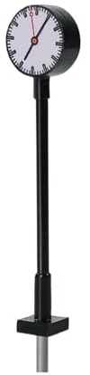 UxicRuya Bahnhofsuhr Schienenlampe Im Maßstab 1:87, Robustes Und Kompaktes Miniaturmodell Zum Selbstzusammenbau für Dekorationszwecke