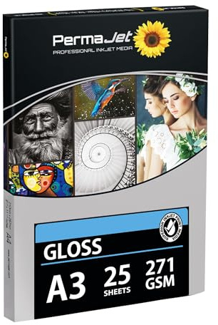 PermaJet Gloss 271 | A3 25 Sheets | Glossy Photo Inkjet Paper