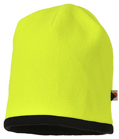 Portwest Warnschutz Wendemütze, Größe: Einheitsgröße, Farbe: Gelb/Schwarz, HA14YBR