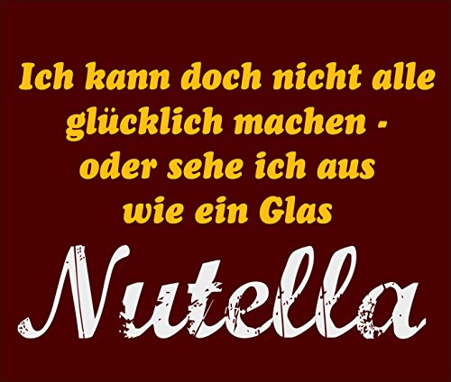 Crealuxe Mousepad personalisiert - Ich kann doch Nicht alle glücklich Machen ... Nutella - Mauspad mit Motiv, Spruch oder Wunschtext – Mousepad für Büro/Gaming – Geschenkartikel Computerzubehör