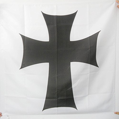 AZ FLAG - Flagge Deutscher Orden - 90x90 cm - Ordenskreuzes Deutschritterorden Fahne 90 x 90 Cm Scheide Für Mast - Flaggen
