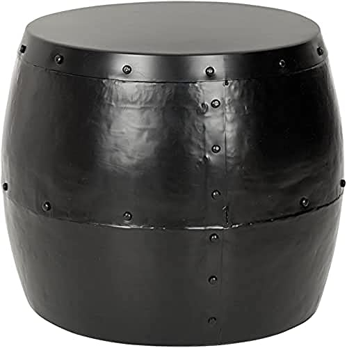 SAFAVIEH Decorative Stool Metal Stool, in Black, 40 X 40 X 40