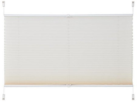 MY HOME Plissee/Faltenstore, my home, »Laholm«, Lichtschutz, Fixmaß, ohne Bohren natur Stufenlos verstellbar (H/B: 130/50 cm)