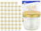 MamboCat 48er Set Sturzgläser 125 ml mit goldenem Deckel to 66 inkl. Diamant Gelierzauber Rezeptheft Marmeladengläser Einmachgläser Einweckgläser