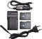 DSTE 2-Pack Rechargeable Batterie et DC111E Voyage Chargeur Compatible pour Nikon EN-EL14 EN-EL14A DF D3100 D3200 D3300 D3400 D3500 D5100 D5200 D5300 D5500 P7000 P7100 P7200 P7700 P7800