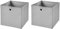 StickandShine 2er Set Hellgrau Faltbox 32 x 32 x 32 cm Aufbewahrungsbox faltbar