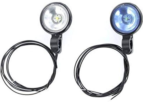 Carson 1:14 7.2/12V Angle Eyes White Hella SW (2), RC Accessory for Tamiya Trucks, Parts, Tuning Parts, Model Making, Made in Germany, 500907573