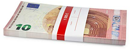 Litfax 10 € Euroschein/Euro-Geldscheine ca. 163 x 85 mm/banderoliert, je Pack. 75 Stück (1 PG) …