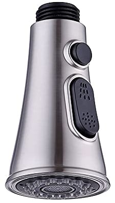 Küchenarmaturen Ersatz Brausekopf Geschirrbrausekopf für Spültischarmatur,Geschirrbrause Brause Handbrause Chrom 2 Strahlarten Küchenarmatur Spüle Wasserhahn