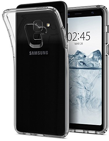 Electrónica Rey Transparent Silikonhülle TPU für Samsung Galaxy A8 2018 / Galaxy A5 2018, Handyhülle Premium Kratzfest TPU Durchsichtige Schutzhülle, Ultradünne 0,33 mm