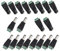 Senven® 20 Pcs Professional 5.5 X 2.1mm DC Conector Enchufe, 10 Pares 2 Pin Enchufe Macho & Socket Hembra Kit, 12V DC Jack Adaptador de Conector de Alimentación para Cámara CCTV LED Strip
