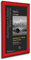 Seco A4 Aluminium 4-seitig, 25 mm Frontlader-Bilder-/Posterrahmen, Rot