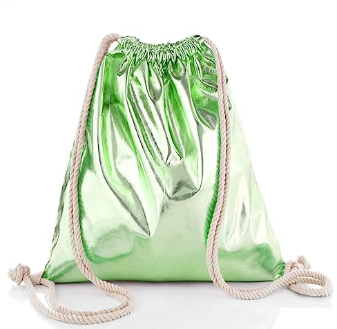Glamexx24 Turnbeutel Rucksack Gymbag Gym Bag (Grun, Onesize)