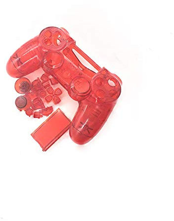 Coque de rechange transparente avec boutons pour manette de jeu Playstation 4 PS4