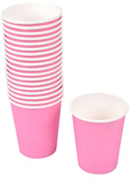 Lot de 20 Gobelets en Carton Vitamine 23cl Rose