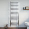DuraTherm® 1600 x 600mm Flat Straight Heated Towel Rail Radiator Modern Central Heating Bathroom Warmer Wall Mounted Ladder Rad, Polished Chrome