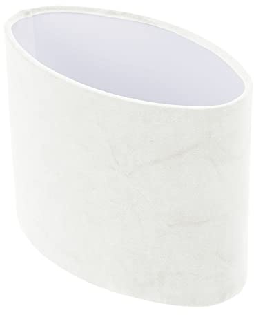 ibasenice Oval Lampe Shades Dekorative Kleine Lampenschirm Leinen Tuch Schatten Tisch Licht Shell Abdeckung für Kronleuchter Wand Boden Weiß, 23X1 2X 18,5 CM, R6HG25316BVHC15VF9 | Weiße Ausführung, Innendurchmesser 4, 1cm, Schlafzimmer und Wohnzimmer, Leicht Montierbar