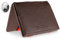 Jaimie Jacobs Flap Boy AirTag Edition Magic Wallet mit Münzfach Echtleder (Saffiano Braun mit Rot)