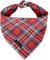 ARING PET Hund Bandana-Weihnachten Hund Bandanas, Junge und Mädchen Hunde Halstuch rot kariert Hund Dreieck Lätzchen für kleine bis große Hunde und Katzen