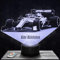 Nachttischlampe - Touch-Nachtlicht Formule 1 K. Räikkönen F1 3D-LED-Lampe Illusion, Geschenkidee Weihnachten Geburtstag Junge und Mädchen Nachttischlampe Kinder- oder Erwachsenenzimmer