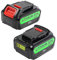 Lot de 2 batteries de rechange DCB206 DCB204 20 V pour batterie d'origine 6,0 Ah, compatible avec les outils électriques d'origine 20 V, remplace pour batterie 20 V DCB200 DCB201 DCB203 DCB205 DCB207