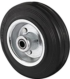 Promat Ersatzrad Rad-Ø 125 mm Tragfähigkeit 100 kg Vollgummi schwarz Achs-Ø 15 mm Nabenlänge 50 mm