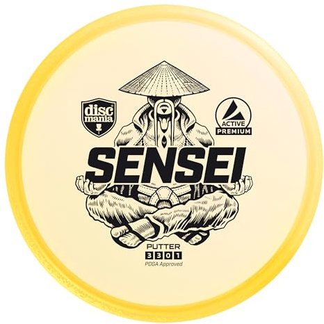 Discgolf Putter Premium Sensei 3/3/0/1, Gelb