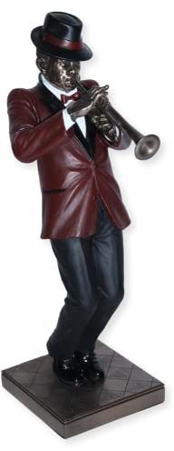 Deko Figur Jazz Musiker Trompeter H 30 cm Jazz Band Dekofigur mit Trompete Parastone