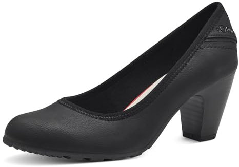 s.Oliver Damen Pumps mit Blockabsatz Bequem, Schwarz (Black), 37 EU